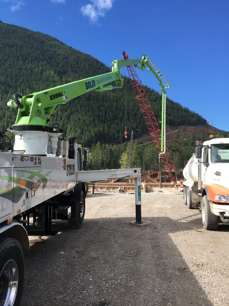 Hungry Horse, Montana South Fork Bridge Project - Solid Concrete Pumping