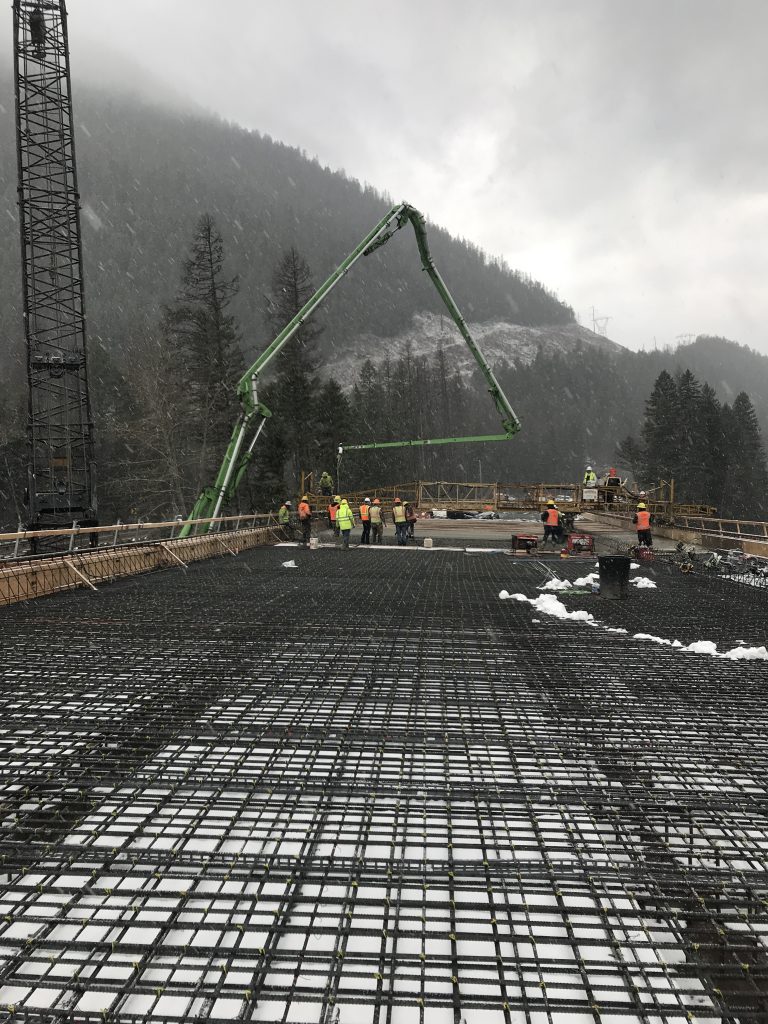 Hungry Horse, Montana South Fork Bridge Project - Solid Concrete Pumping