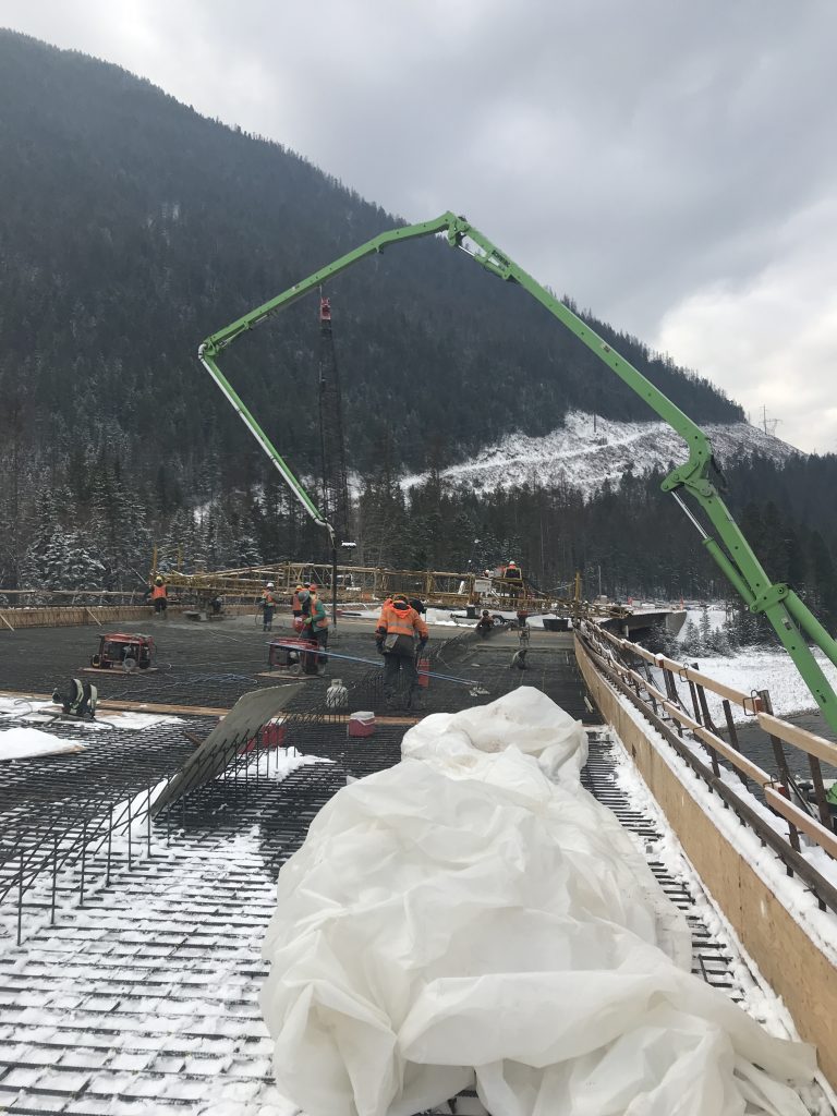 Hungry Horse, Montana South Fork Bridge Project - Solid Concrete Pumping
